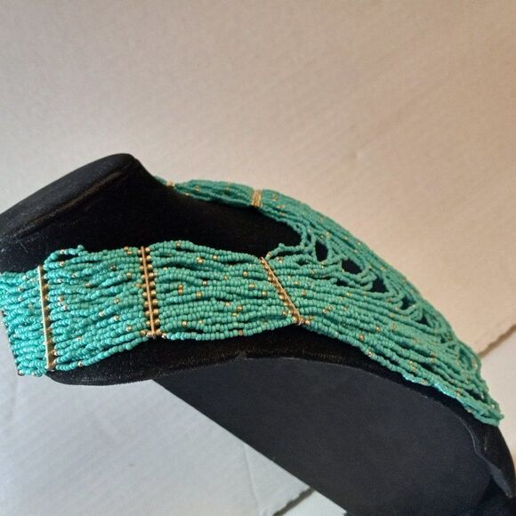 Turquoise Bib Necklace - Picture 3 of 7